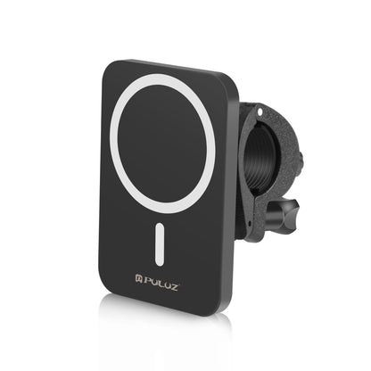 PULUZ 15W Magnetic Qi Wireless Charger Vlogging Phone Clamp Holder(Black) by PULUZ