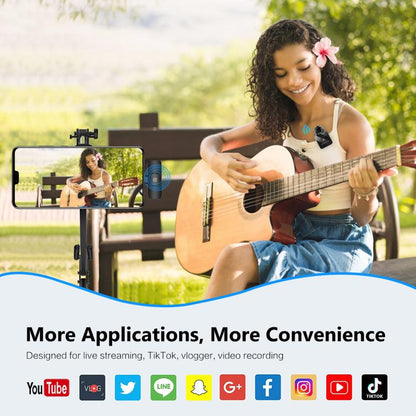 PULUZ Wireless Lavalier Microphone for Type-C Phone, Type-C Receiver(Black) by PULUZ