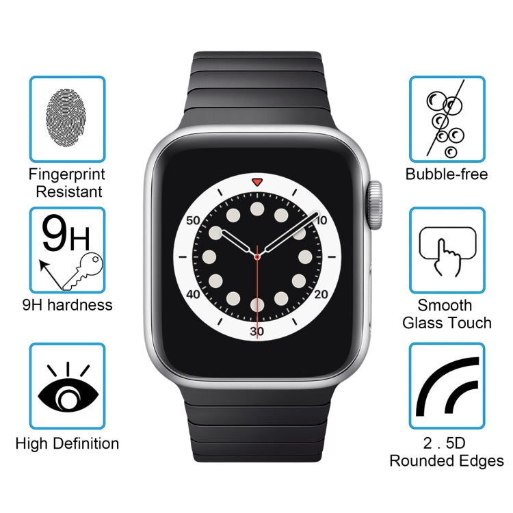 For Apple Watch Edition 38mm 38mm Dial Diameter 9H+ Surface Hardness 2.5D Explosion-proof Tempered Glass Film by bashfashion