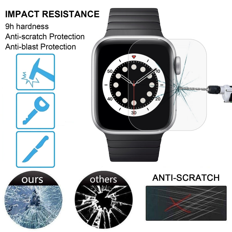 For Apple Watch Edition 42mm 42mm Dial Diameter 9H+ Surface Hardness 2.5D Explosion-proof Tempered Glass Film by bashfashion