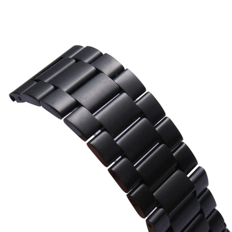 For Apple Watch 38mm Classic Buckle Steel Watch Band Replacement, Only Used in Conjunction with Connectors ( S-AW-3291 )(Black) by bashfashion