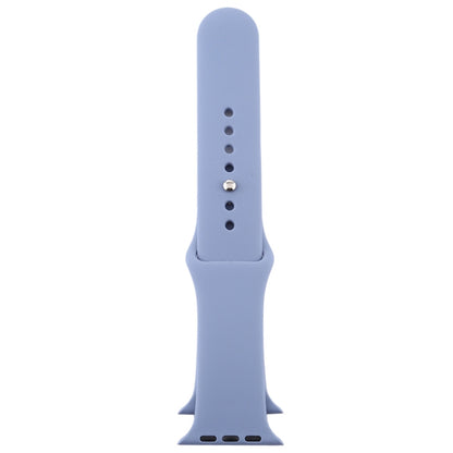 For Apple Watch Ultra 49mm & Watch Ultra 2 49mm / Series 9&8&7 45mm / SE 3&SE 2&6&SE&5&4 44mm / 3&2&1 42mm 3 in 1 Rubber Watch Band with Pin Buckle(Lavender Grey) by bashfashion