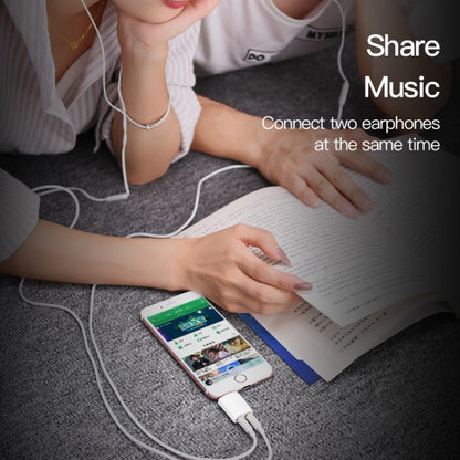 3.5mm Headphone Splitter Adapter, Compatible with Phones, Tablets, Headphones, MP3 Player, Car/Home Stereo & More(White) by bashfashion