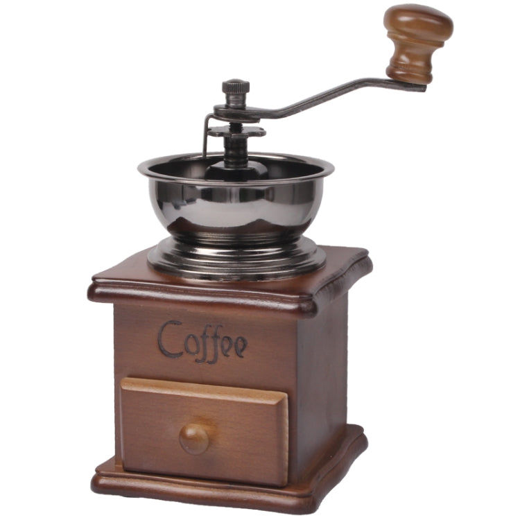 Manual Coffee Mill Wood Stand Bowl Antique Hand Coffee Bean Grinder by bashfashion