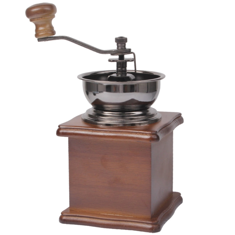 Manual Coffee Mill Wood Stand Bowl Antique Hand Coffee Bean Grinder by bashfashion