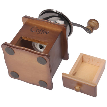 Manual Coffee Mill Wood Stand Bowl Antique Hand Coffee Bean Grinder by bashfashion