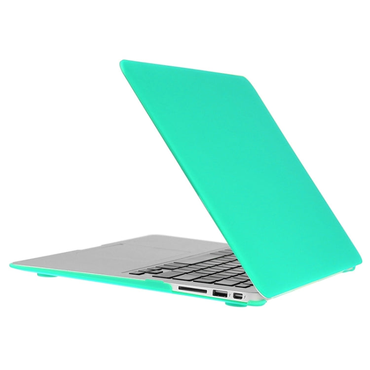 ENKAY for Macbook Air 13.3 inch (US Version) / A1369 / A1466 Hat-Prince 3 in 1 Frosted Hard Shell Plastic Protective Case with Keyboard Guard & Port Dust Plug(Green) by ENKAY