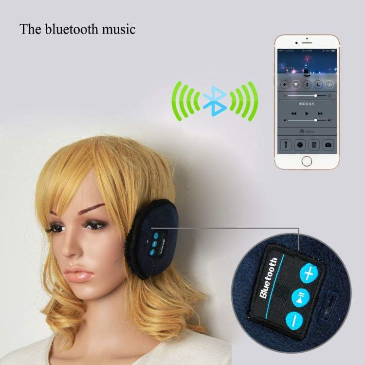 My-Call Bluetooth V3.0 Headset Warm Winter Earmuff for iPhone 6s & 6s Plus, iPhone 6 & 6 Plus/ iPhone 5 & 5S / iPhone 4 & 4S and Other Bluetooth Devices(Dark Blue) by bashfashion