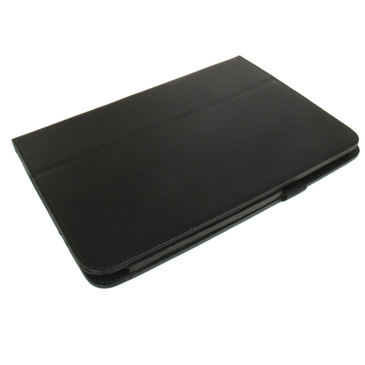 Litchi Texture Leather Case with Holder for Galaxy Tab 3 (10.1) / GT-P5200(Black) by bashfashion