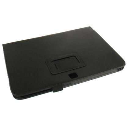 Litchi Texture Leather Case with Holder for Galaxy Tab 3 (10.1) / GT-P5200(Black) by bashfashion