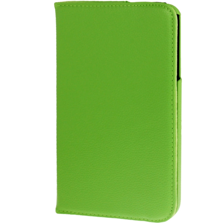360 Degree Rotation Litchi Texture Leather Case with Holder for Galaxy Tab 3 (8.0) / T3110 / T3100 / T315(Green) by bashfashion