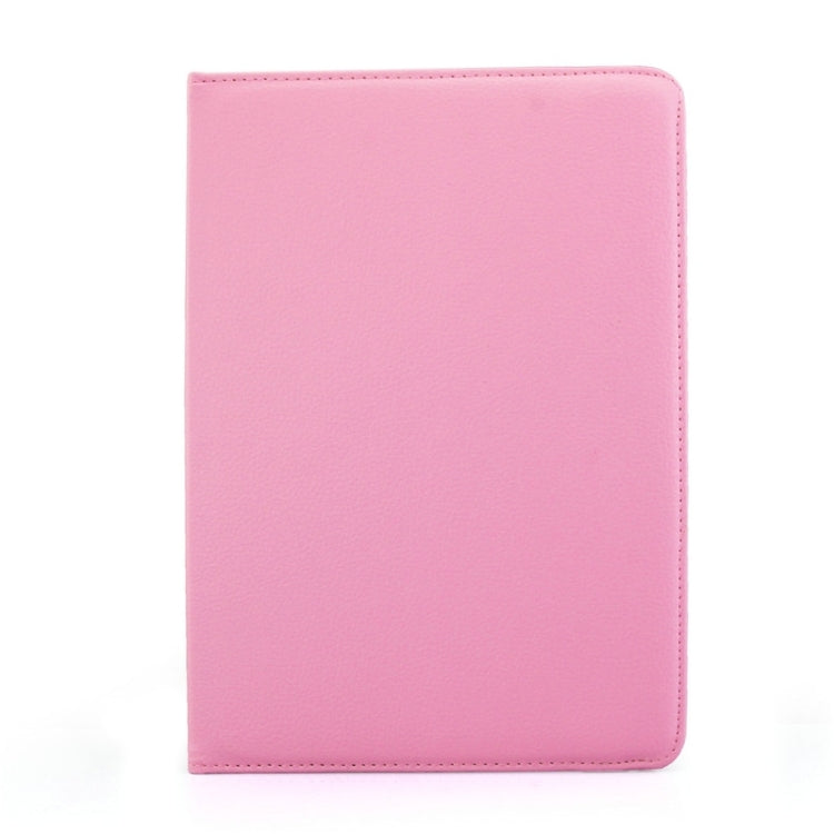 Litchi Texture 360 Degree Rotating Leather Protective Case with Holder for Galaxy Tab A 9.7 / P550 / T550(Pink) by bashfashion