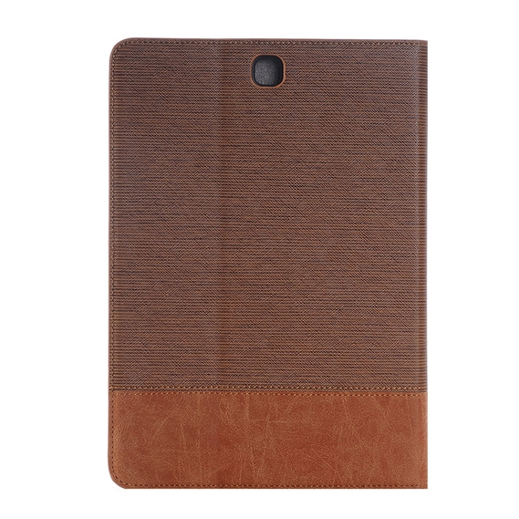Cross Texture Leather Case with Holder & Card slots & Wallet for Galaxy Tab A 9.7 4G LTE / T555(Coffee) by bashfashion