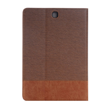 Cross Texture Leather Case with Holder & Card slots & Wallet for Galaxy Tab A 9.7 4G LTE / T555(Coffee) by bashfashion
