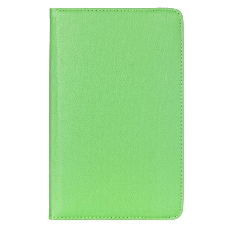 Litchi Texture 360 Degree Rotation Leather Case with Multi-functional Holder for Galaxy Tab E 9.6(Green) by bashfashion