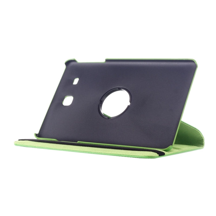 Litchi Texture 360 Degree Rotation Leather Case with Multi-functional Holder for Galaxy Tab E 9.6(Green) by bashfashion