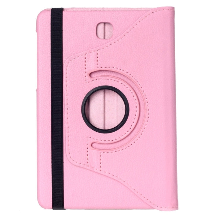 Litchi Texture 360 Degree Rotation Leather Case with multi-functional Holder for Galaxy Tab S2 8.0(Pink) by bashfashion