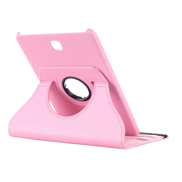 Litchi Texture 360 Degree Rotation Leather Case with multi-functional Holder for Galaxy Tab S2 8.0(Pink) by bashfashion