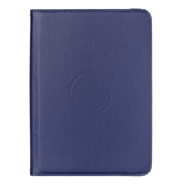 Litchi Texture 360 Degree Rotation Leather Case with multi-functional Holder for Galaxy Tab S2 9.7(Dark Blue) by bashfashion