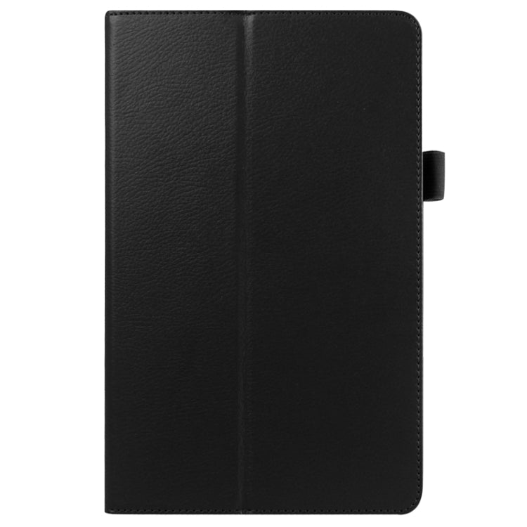 Litchi Texture Horizontal Flip Solid Color Leather Case with Holder for Galaxy Tab E 9.6 / T560 / T561(Black) by bashfashion