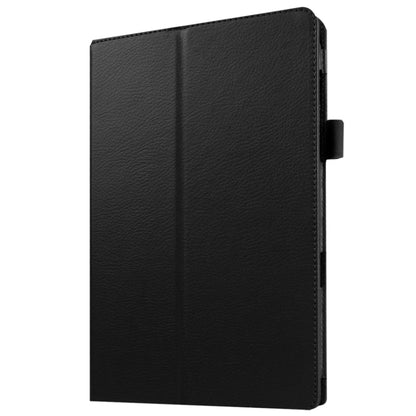 Litchi Texture Horizontal Flip Solid Color Leather Case with Holder for Galaxy Tab E 9.6 / T560 / T561(Black) by bashfashion