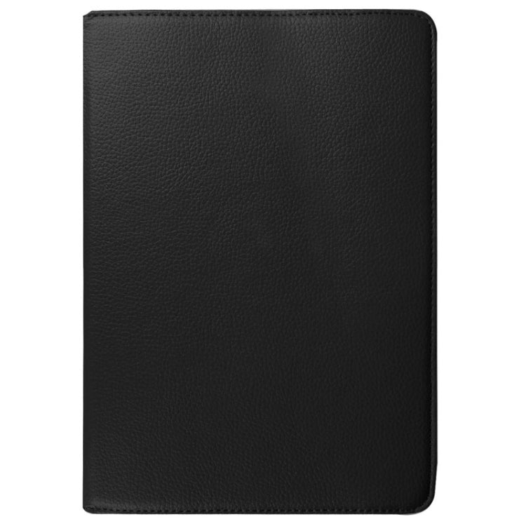 Litchi Texture Horizontal Flip Solid Color Leather Case with 360 Degrees Rotation Holder for Galaxy Tab S2 9.7 / T815(Black) by bashfashion