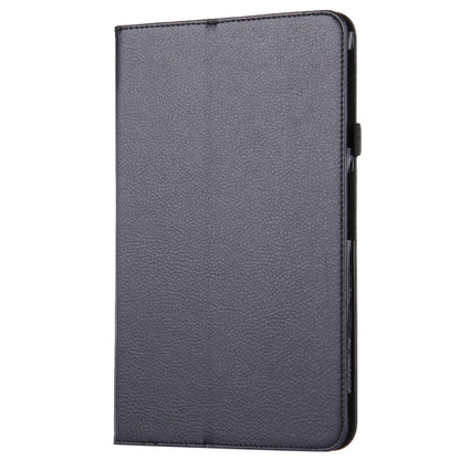 For Galaxy Tab A 10.1 / T580 Litchi Texture Magnetic Horizontal Flip Leather Case with Holder & Sleep / Wake-up Function(Black) by bashfashion