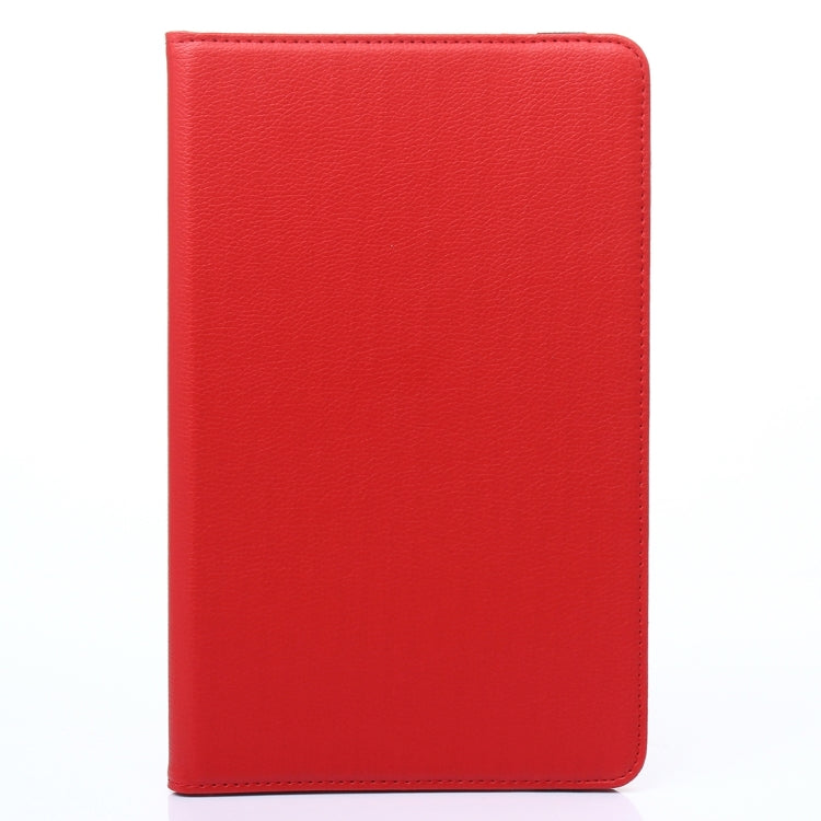 For Galaxy Tab A 10.1 / T580 Litchi Texture 360 Degree Rotating Horizontal Flip Leather Case with Holder(Red) by bashfashion