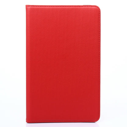 For Galaxy Tab A 10.1 / T580 Litchi Texture 360 Degree Rotating Horizontal Flip Leather Case with Holder(Red) by bashfashion