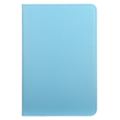 Litchi Texture Horizontal Flip 360 Degrees Rotation Leather Case for Samsung Galaxy Tab A 10.5 T590, with Holder(Baby Blue) by bashfashion