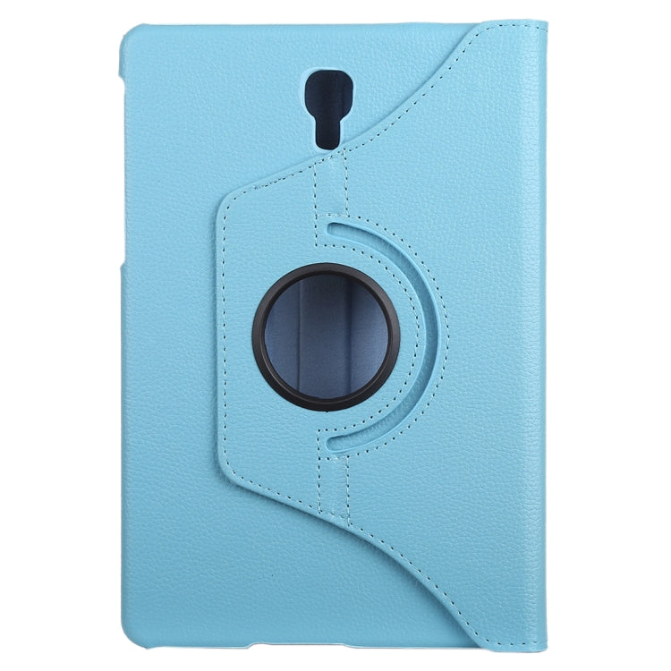 Litchi Texture Horizontal Flip 360 Degrees Rotation Leather Case for Samsung Galaxy Tab A 10.5 T590, with Holder(Baby Blue) by bashfashion