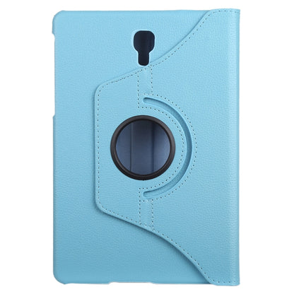 Litchi Texture Horizontal Flip 360 Degrees Rotation Leather Case for Samsung Galaxy Tab A 10.5 T590, with Holder(Baby Blue) by bashfashion