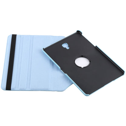 Litchi Texture Horizontal Flip 360 Degrees Rotation Leather Case for Samsung Galaxy Tab A 10.5 T590, with Holder(Baby Blue) by bashfashion