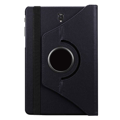Litchi Texture Horizontal Flip 360 Degrees Rotation Leather Case for Galaxy Tab S4 10.5 T830 / T835, with Holder (Black) by bashfashion