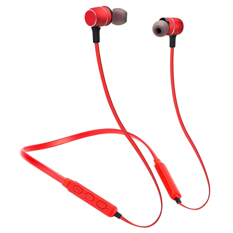 BTH-S8 Sports Style Magnetic Wireless Bluetooth In-Ear Headphones, For iPhone, Galaxy, Huawei, Xiaomi, LG, HTC and Other Smart Phones, Working Distance: 10m(Red) by bashfashion