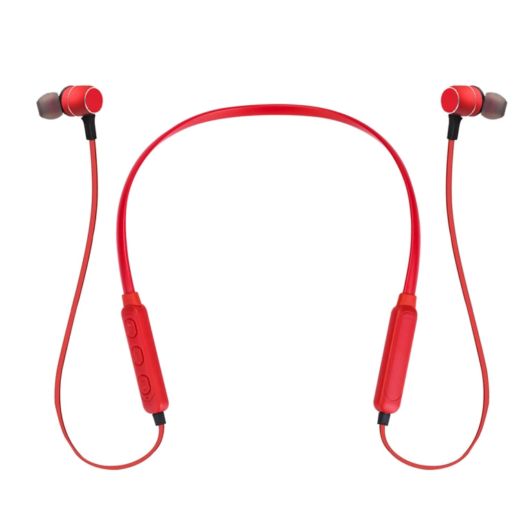 BTH-S8 Sports Style Magnetic Wireless Bluetooth In-Ear Headphones, For iPhone, Galaxy, Huawei, Xiaomi, LG, HTC and Other Smart Phones, Working Distance: 10m(Red) by bashfashion