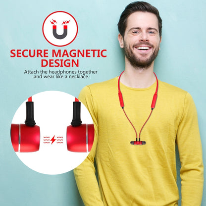 BTH-S8 Sports Style Magnetic Wireless Bluetooth In-Ear Headphones, For iPhone, Galaxy, Huawei, Xiaomi, LG, HTC and Other Smart Phones, Working Distance: 10m(Red) by bashfashion