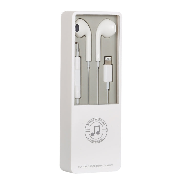 8 Pin Interface Stereo Music Earphone(White) by bashfashion