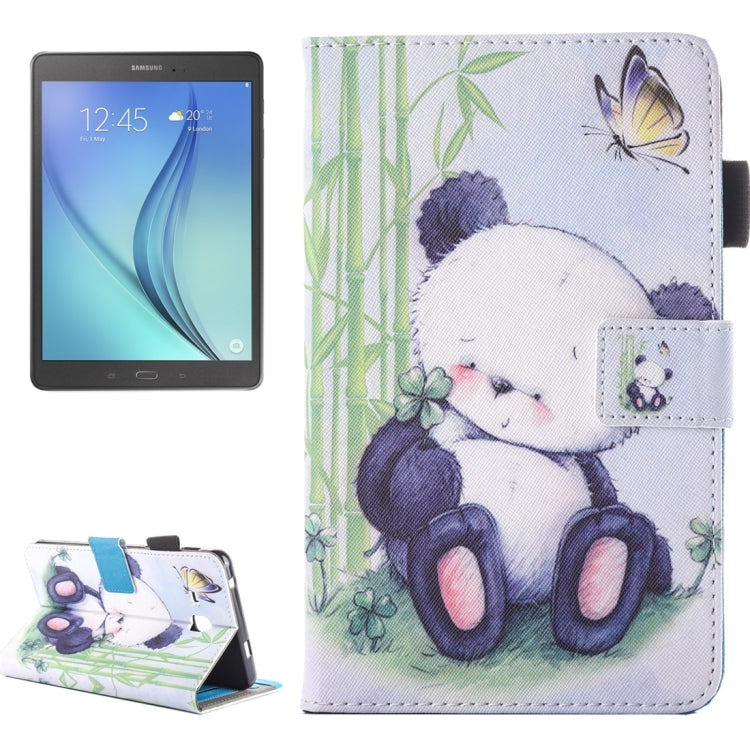 For Galaxy Tab A 7.0 (2016) / T280 Lovely Cartoon Panda Pattern Horizontal Flip Leather Case with Holder & Card Slots & Pen Slot by bashfashion