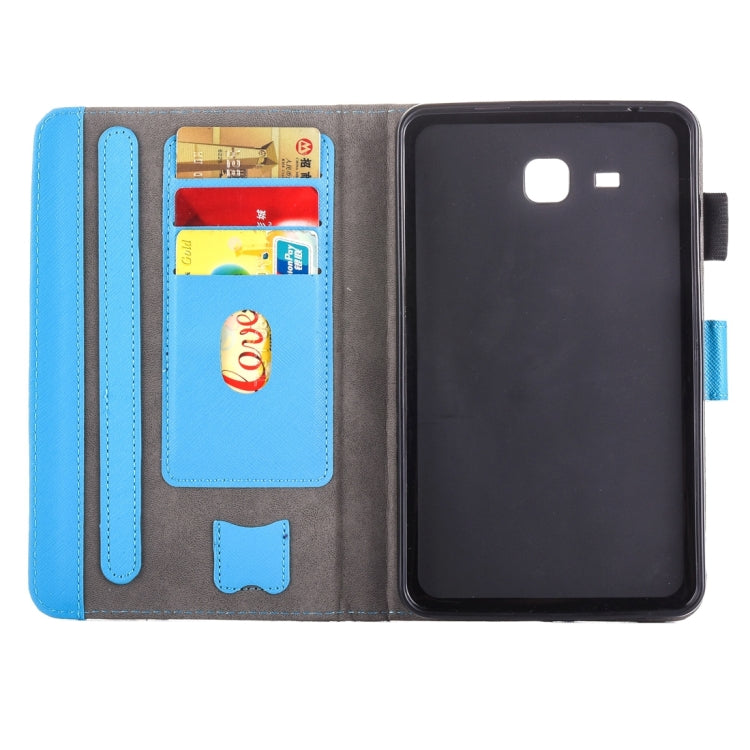 For Galaxy Tab A 7.0 (2016) / T280 Lovely Cartoon Panda Pattern Horizontal Flip Leather Case with Holder & Card Slots & Pen Slot by bashfashion