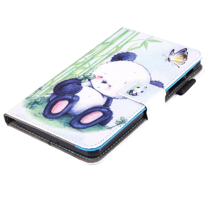 For Galaxy Tab A 7.0 (2016) / T280 Lovely Cartoon Panda Pattern Horizontal Flip Leather Case with Holder & Card Slots & Pen Slot by bashfashion