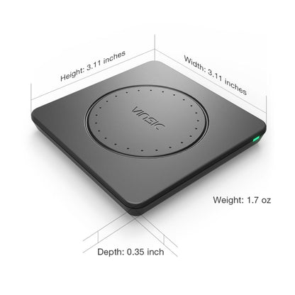 Vinsic 5V 1A Output Qi Standard Portable Wireless Charger Pad by VINSIC