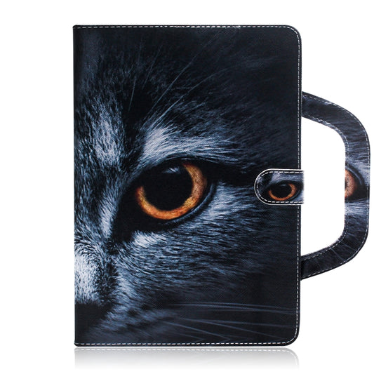 Half-Faced Cat Pattern Horizontal Flip Leather Case for Galaxy Tab A 8 (2019) / P200 / P205, with Holder & Card Slot & Wallet by bashfashion