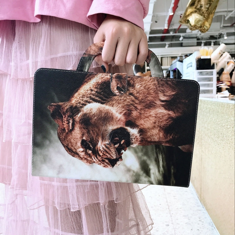 Lion Pattern Horizontal Flip Leather Case for Galaxy Tab A 8 (2019) / P200 / P205, with Holder & Card Slot & Wallet by bashfashion