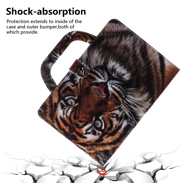 Tiger Pattern Horizontal Flip Leather Case for Galaxy Tab A 8 (2019) / P200 / P205, with Holder & Card Slot & Wallet by bashfashion