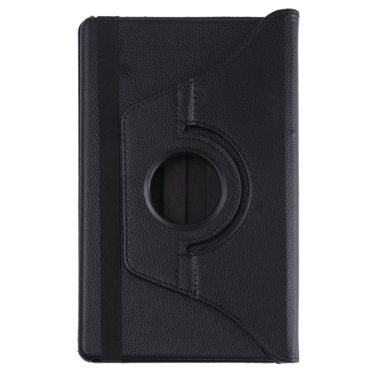 Litchi Texture Horizontal Flip 360 Degrees Rotation Leather Case for Galaxy Tab A 10.1 (2019) T510 / T515, with Holder (Black) by bashfashion