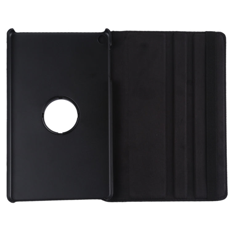 Litchi Texture Horizontal Flip 360 Degrees Rotation Leather Case for Galaxy Tab A 10.1 (2019) T510 / T515, with Holder (Black) by bashfashion
