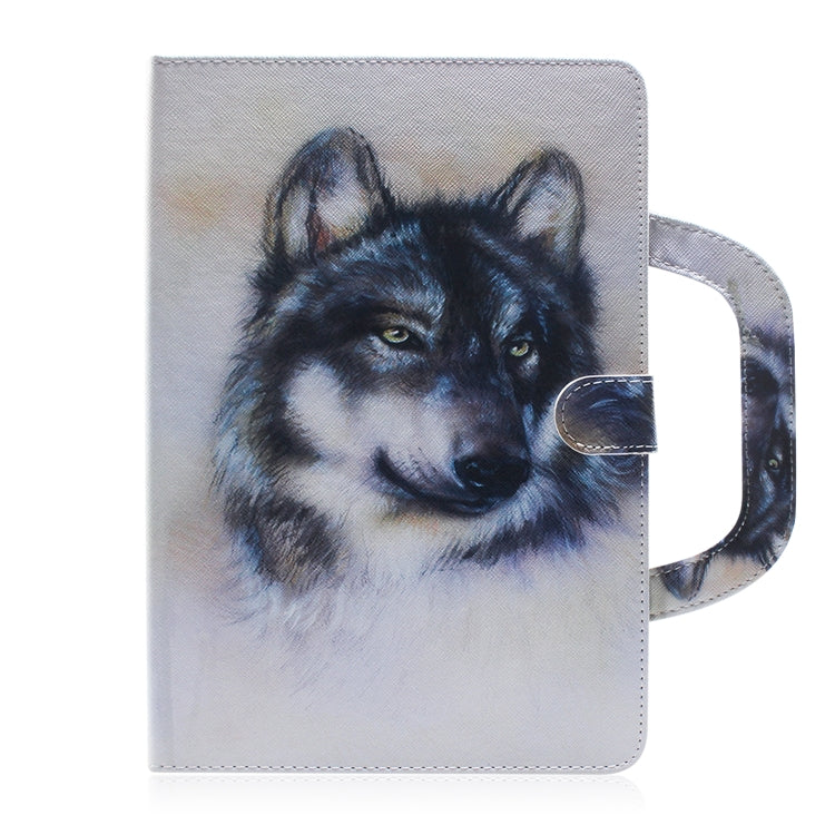 Wolf Pattern Horizontal Flip Leather Case for Galaxy Tab A 10.1 (2019) T510 / T515, with Holder & Card Slot & Wallet by bashfashion