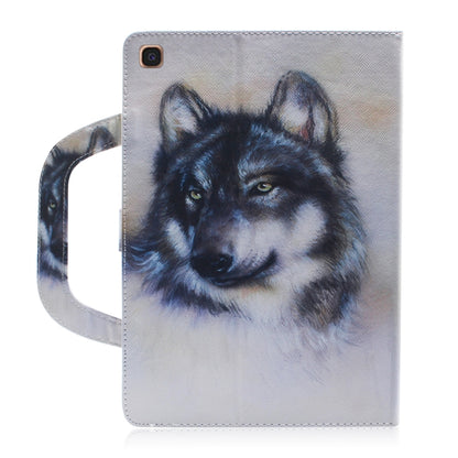 Wolf Pattern Horizontal Flip Leather Case for Galaxy Tab A 10.1 (2019) T510 / T515, with Holder & Card Slot & Wallet by bashfashion