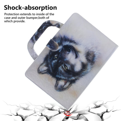 Wolf Pattern Horizontal Flip Leather Case for Galaxy Tab A 10.1 (2019) T510 / T515, with Holder & Card Slot & Wallet by bashfashion